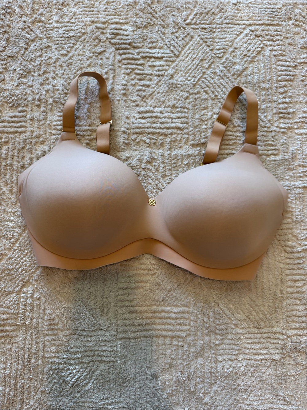 Honeylove 36DDD F Nude Seamless Wireless T-Shirt Bra Beige Smoothing Bra